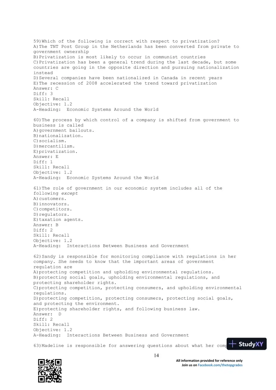 Business Essentials 12th Edition Test Bank, page 15