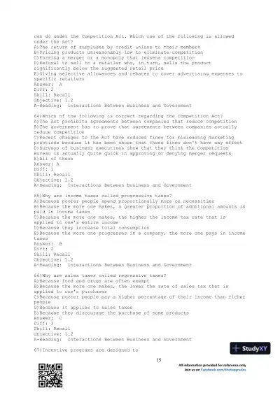 Business Essentials 12th Edition Test Bank - Page 16 preview image