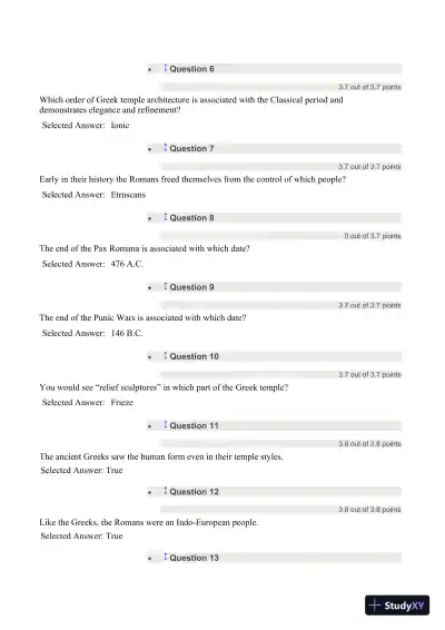 Liberty University CSTU 101 Quiz 3 Complete Solutions Correct Answers Key - Page 5 preview image