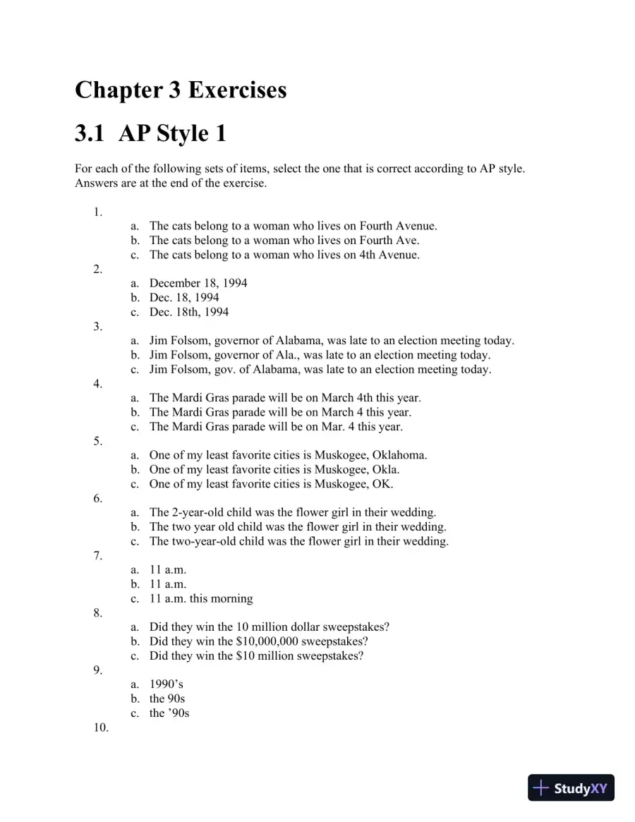 Class Notes for Writing for the Mass Media, 9th Edition, page 14