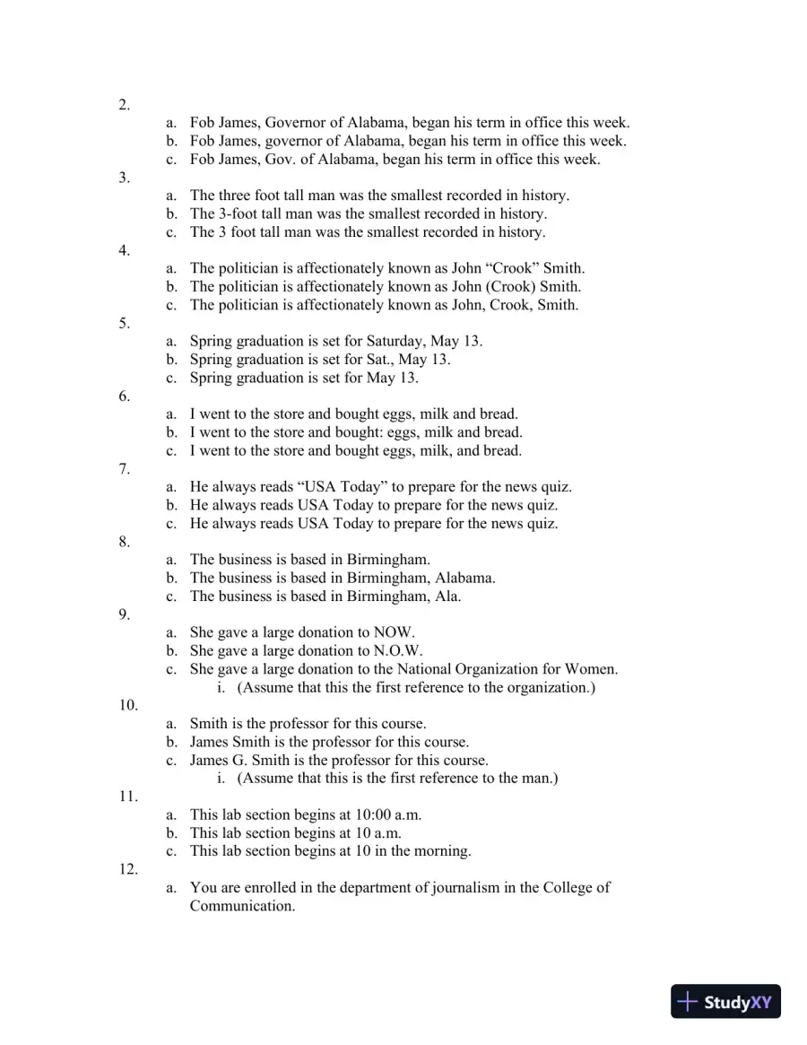 Class Notes for Writing for the Mass Media, 9th Edition, page 18
