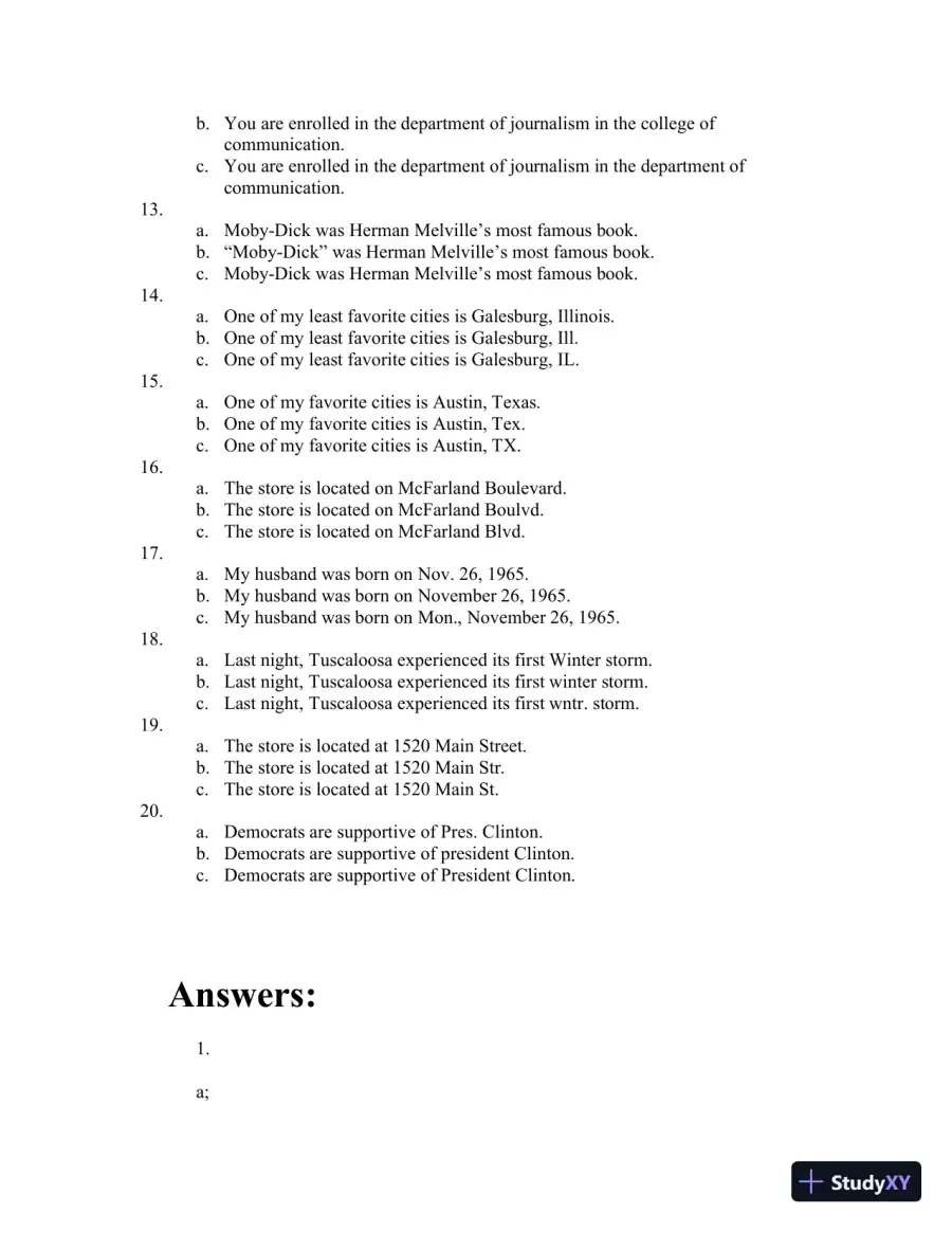 Class Notes for Writing for the Mass Media, 9th Edition, page 19