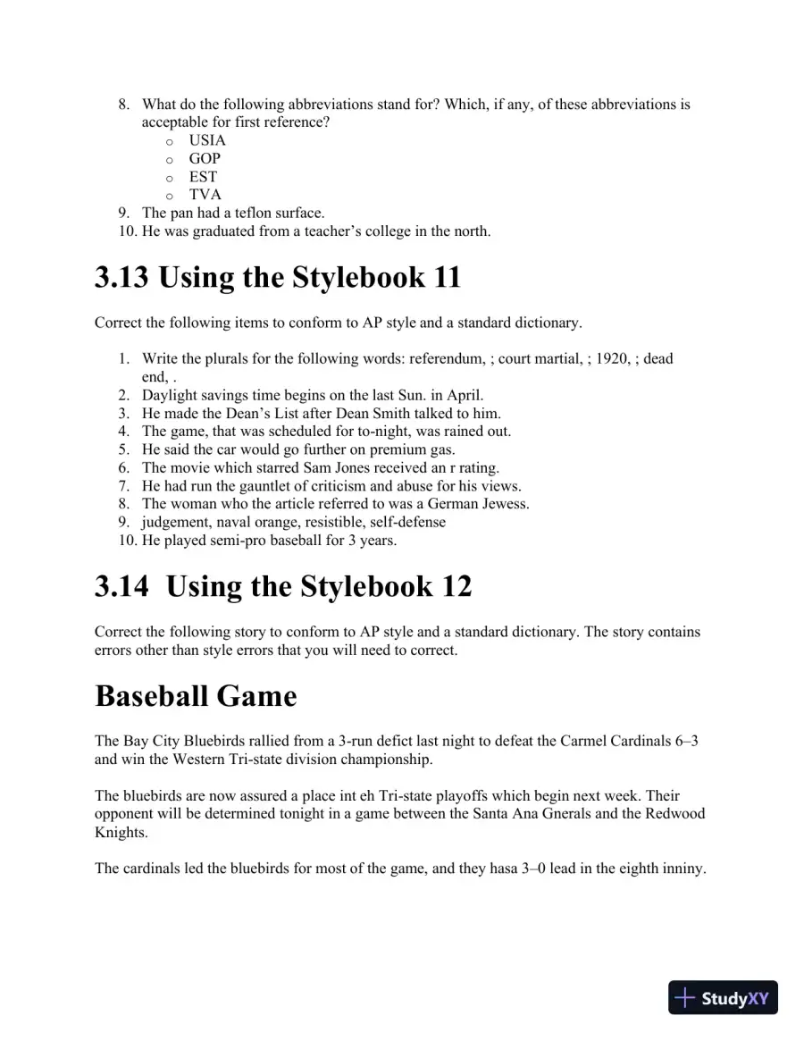 Class Notes for Writing for the Mass Media, 9th Edition, page 26