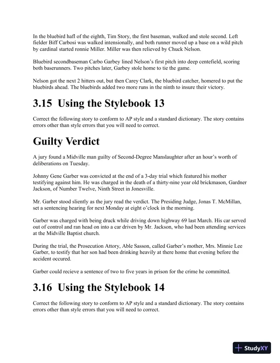 Class Notes for Writing for the Mass Media, 9th Edition, page 27