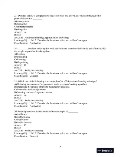 Test Bank for Management, 15th Edition - Page 11 preview image