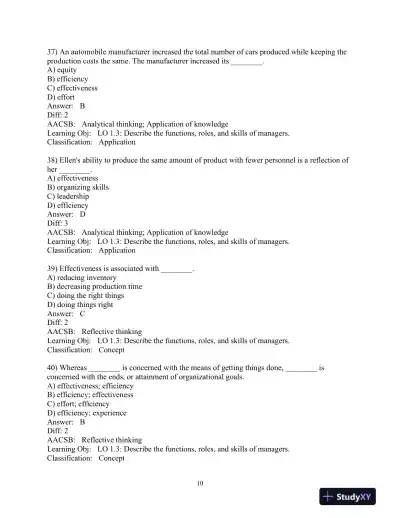 Test Bank for Management, 15th Edition - Page 12 preview image