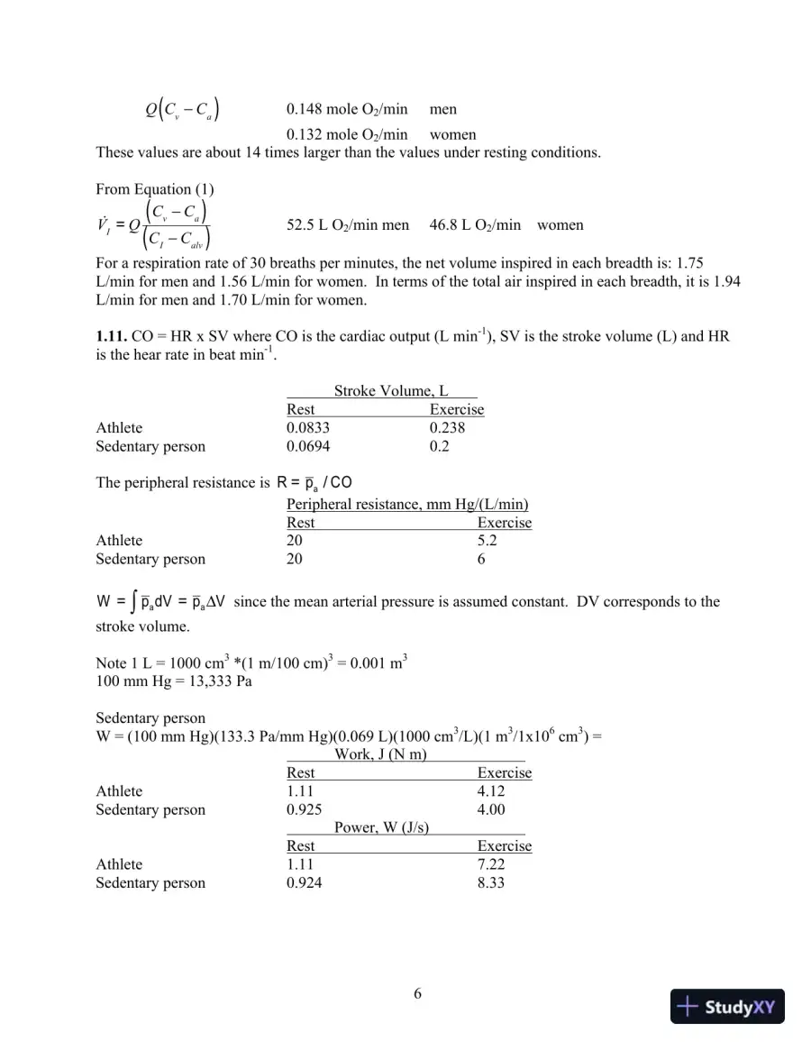 Solution Manual For Transport Phenomena In Biological Systems, 2nd Edition, page 7