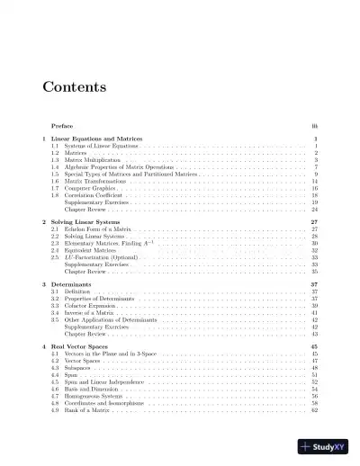 Solution Manual for Elementary Linear Algebra with Applications, 9th Edition - Page 3 preview image