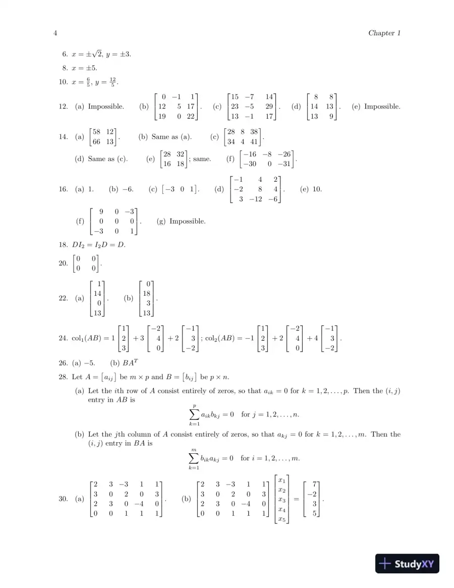 Solution Manual for Elementary Linear Algebra with Applications, 9th Edition, page 8