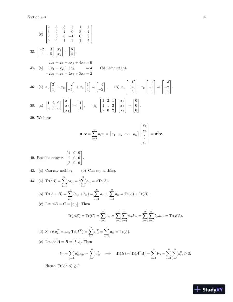 Solution Manual for Elementary Linear Algebra with Applications, 9th Edition, page 9