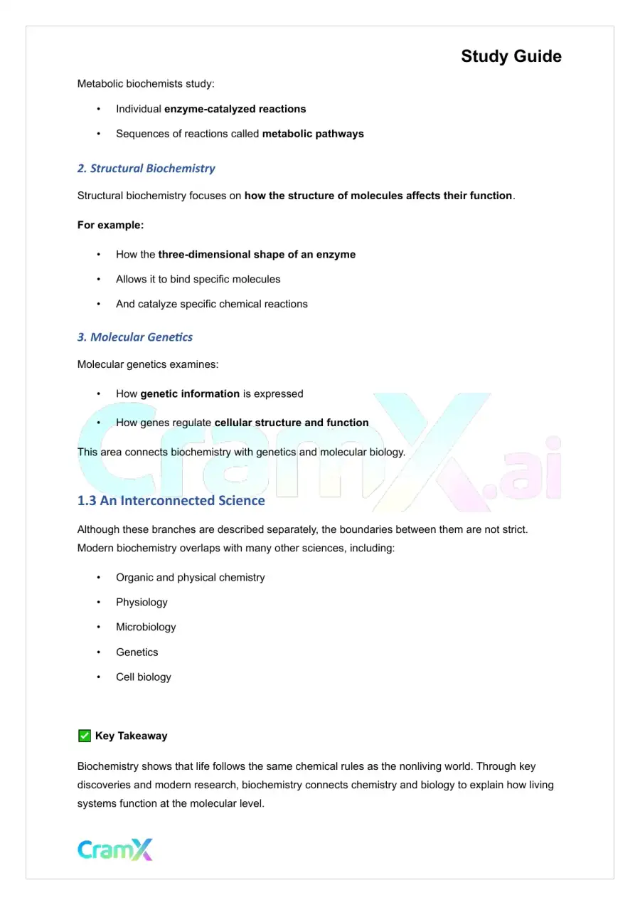 Biochemistry I - The Scope of Biochemistry, page 3