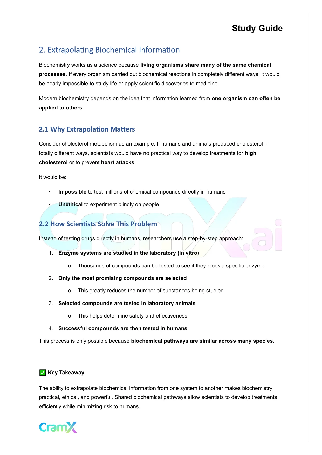 Biochemistry I - The Scope of Biochemistry - Page 4 preview image