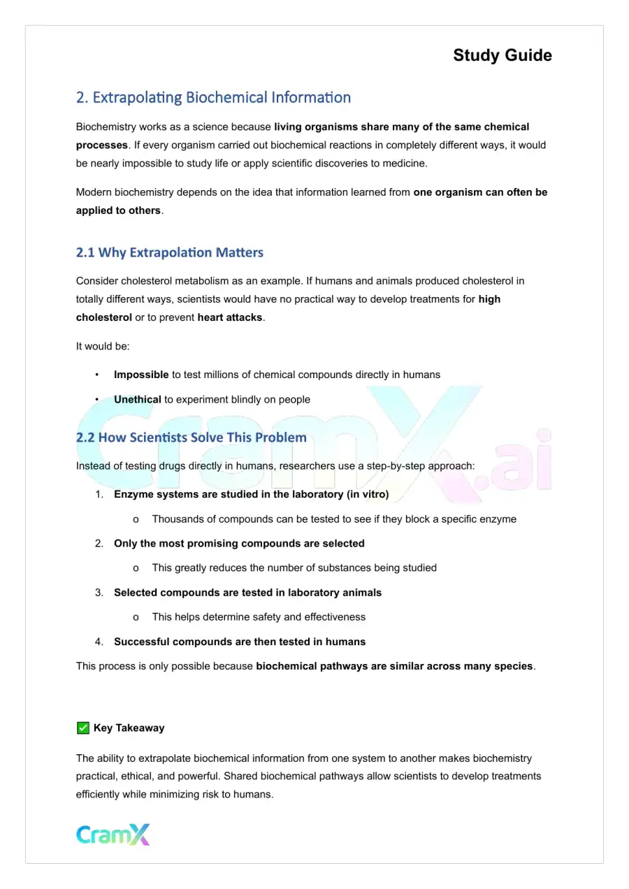 Biochemistry I - The Scope of Biochemistry, page 4