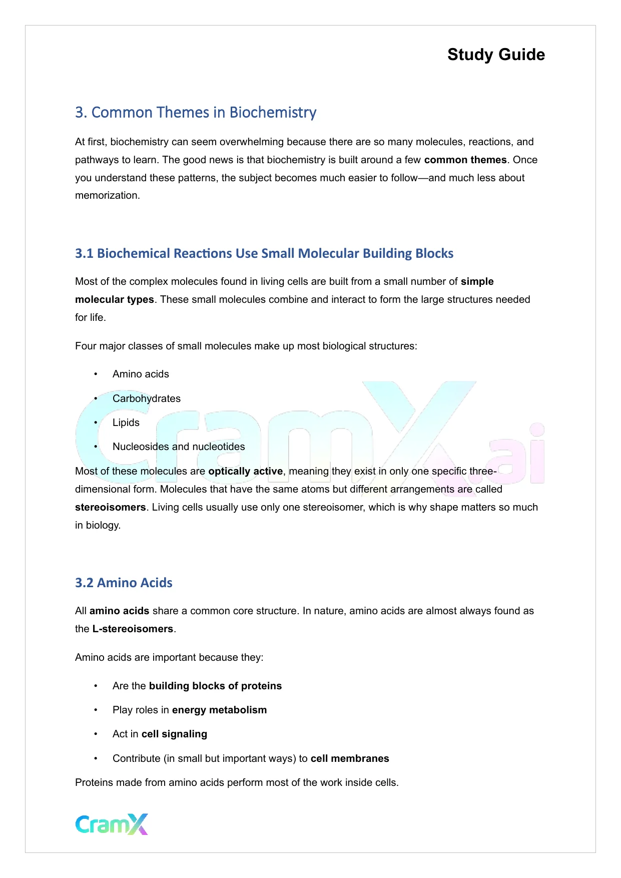 Biochemistry I - The Scope of Biochemistry - Page 5 preview image