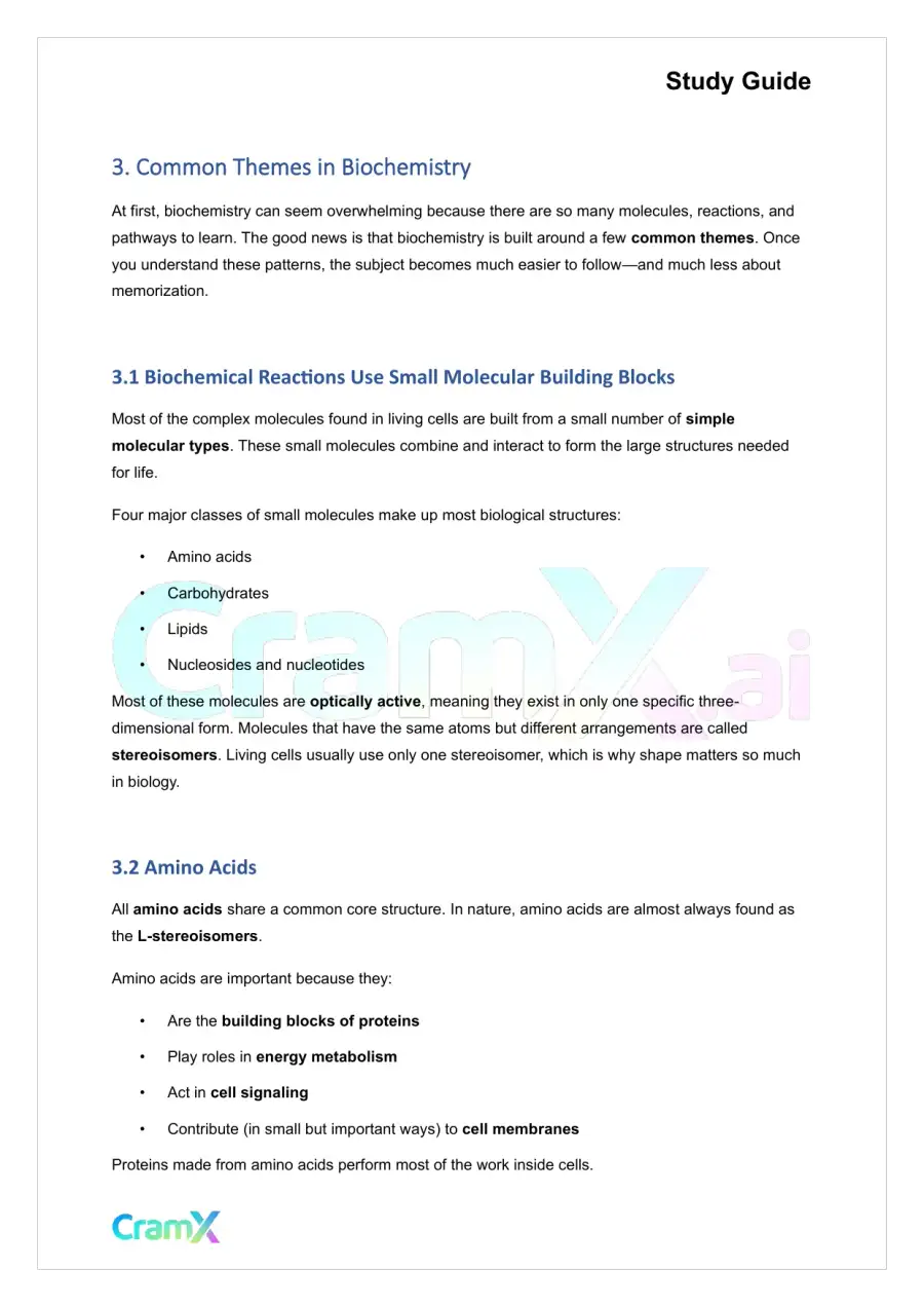 Biochemistry I - The Scope of Biochemistry, page 5