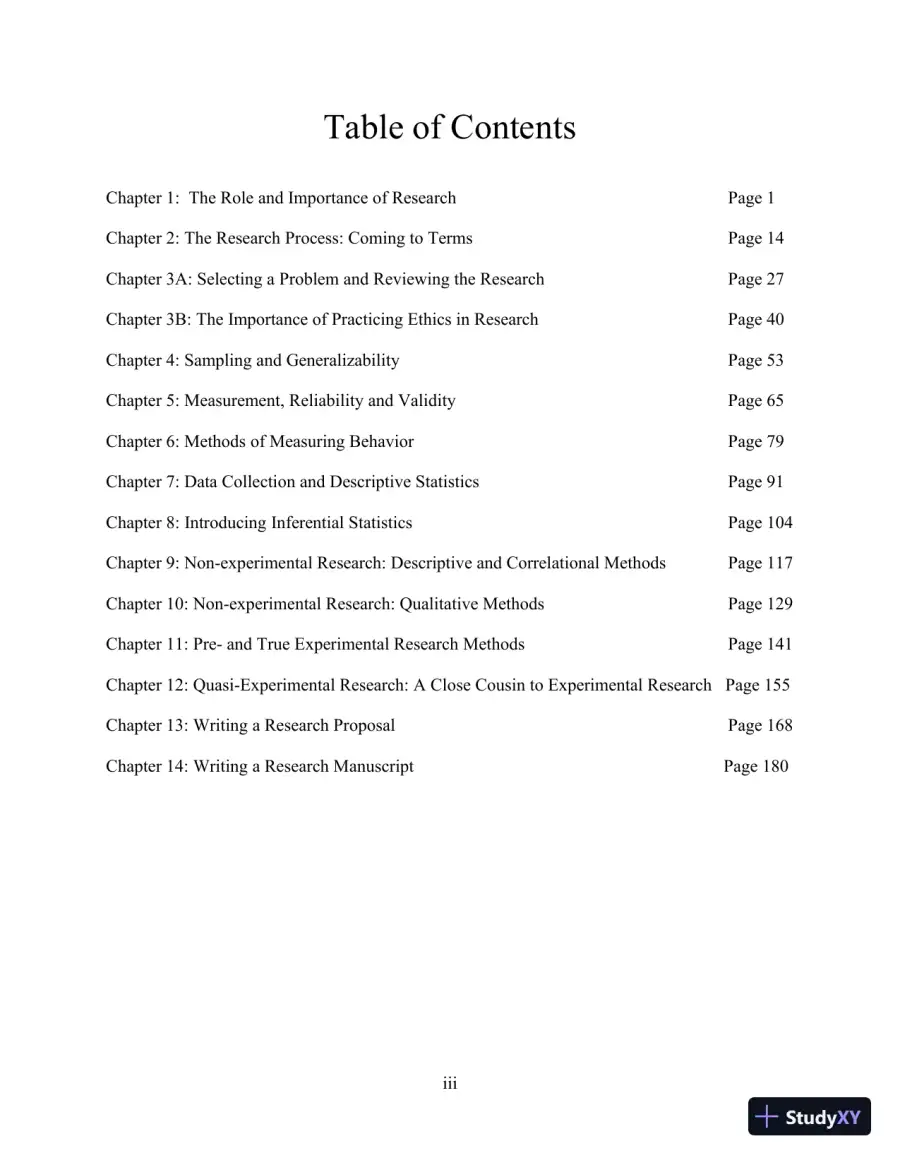 Class Notes for Exploring Research, 9th Edition, page 3