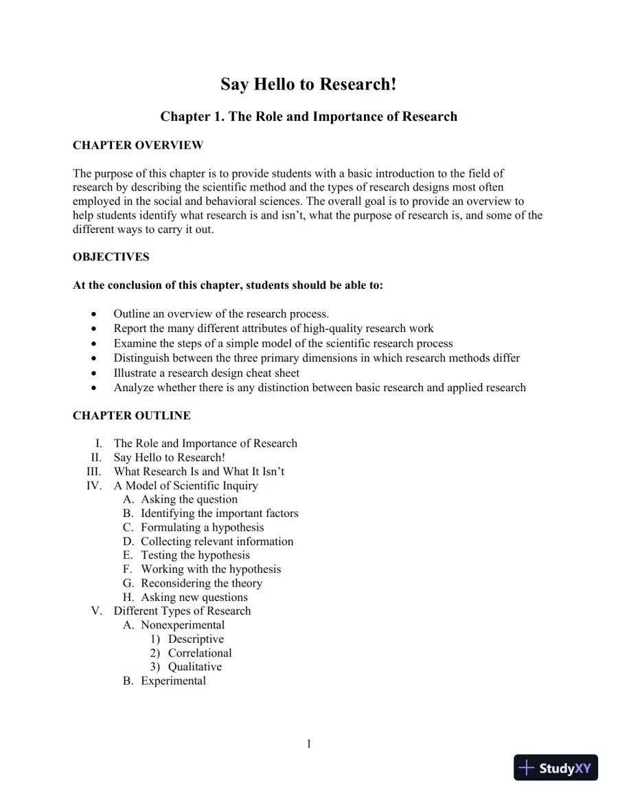 Class Notes for Exploring Research, 9th Edition, page 4