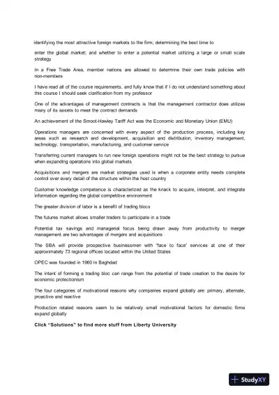 Liberty University BUSI 303 exam 2 Complete Solutions Correct Answers Key - Page 4 preview image