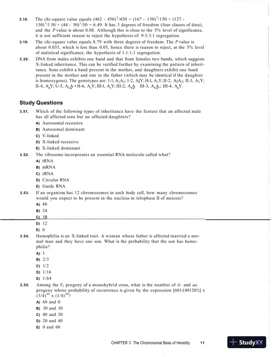 Solution Manual for Essential Genetics: A Genomic Perspective , 4th Edition, page 15