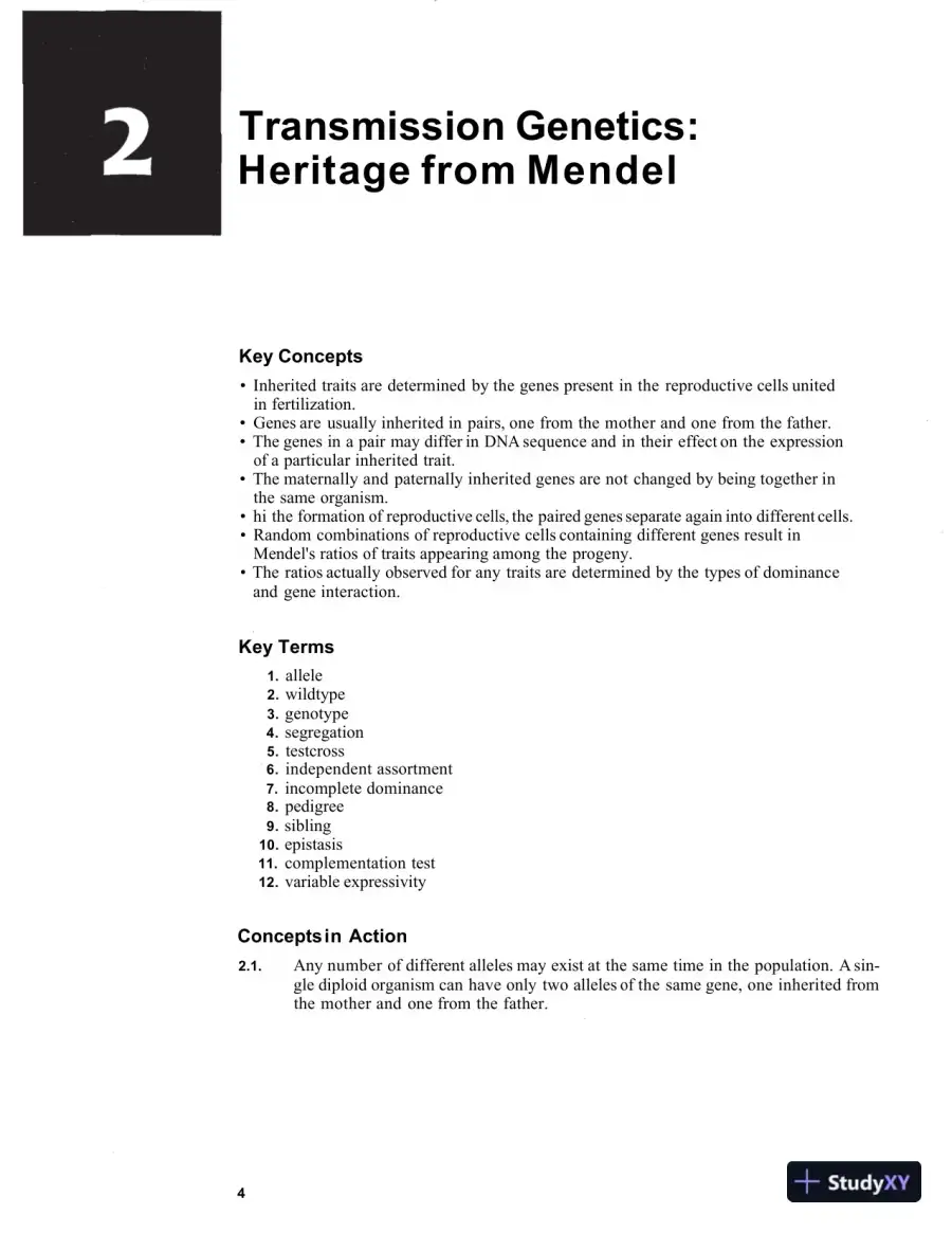 Solution Manual for Essential Genetics: A Genomic Perspective , 4th Edition, page 8
