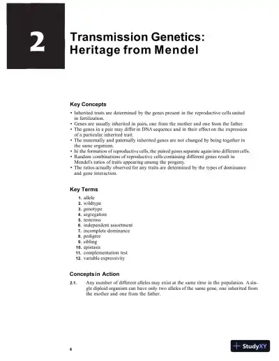 Solution Manual for Essential Genetics: A Genomic Perspective , 4th Edition - Page 8 preview image