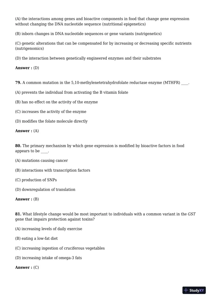 Test Bank For Advanced Nutrition and Human Metabolism 7th Edition Test Bank, page 19