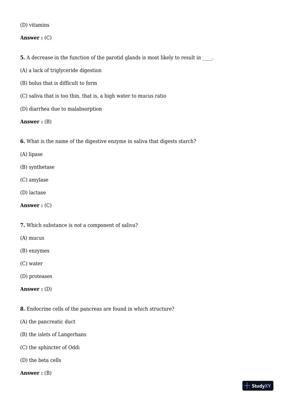 Test Bank For Advanced Nutrition and Human Metabolism 7th Edition Test Bank, page 22