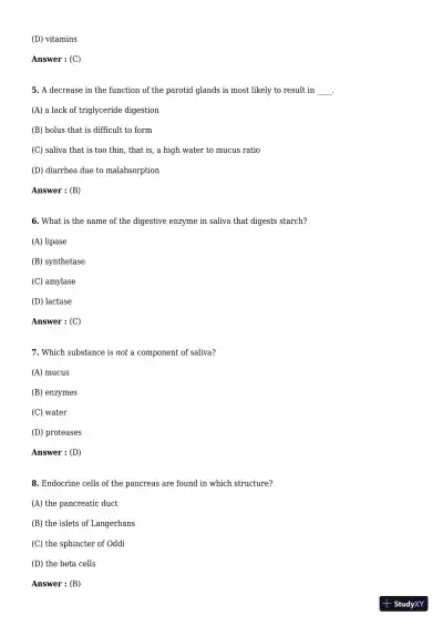 Test Bank For Advanced Nutrition and Human Metabolism 7th Edition Test Bank - Page 22 preview image