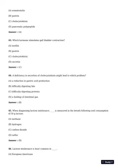 Test Bank For Advanced Nutrition and Human Metabolism 7th Edition Test Bank - Page 31 preview image