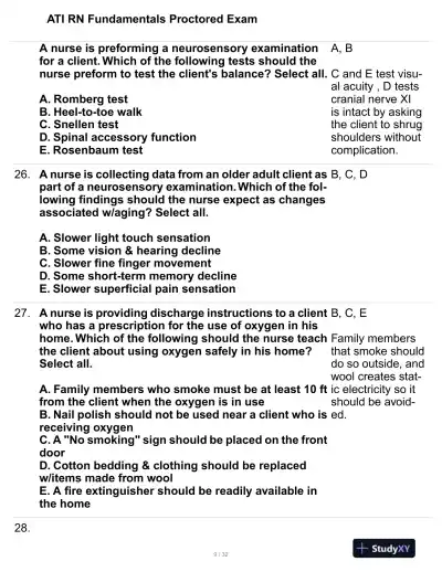 2023 ATI Mental Health Proctored Exam with Answers (99 Solved Questions) - Page 10 preview image
