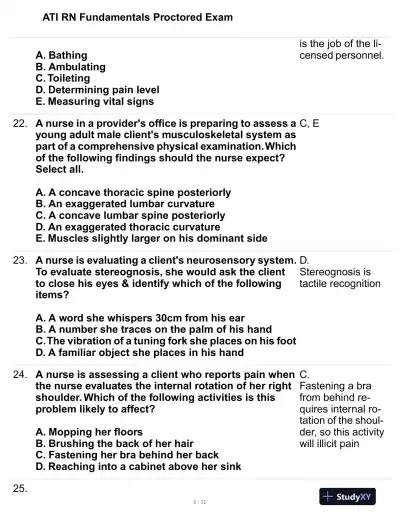 2023 ATI Mental Health Proctored Exam with Answers (99 Solved Questions) - Page 9 preview image