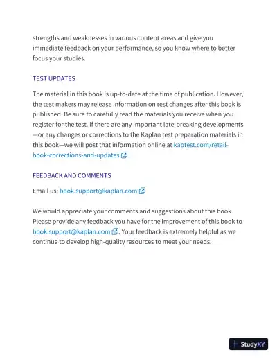 PCAT Prep Plus 2020-2021: 2 Practice Tests + Proven Strategies (2020) - Page 11 preview image