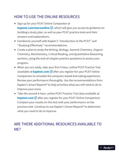 PCAT Prep Plus 2020-2021: 2 Practice Tests + Proven Strategies (2020) - Page 15 preview image