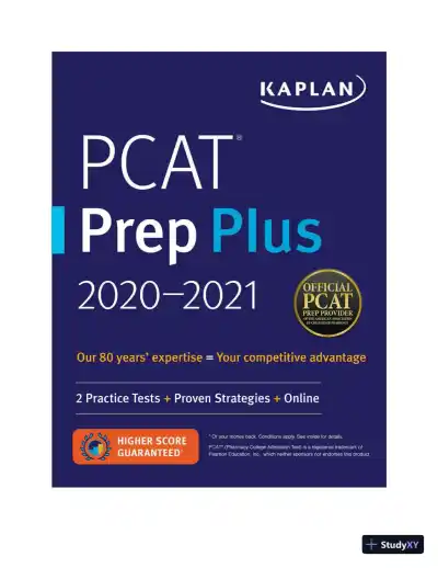 PCAT Prep Plus 2020-2021: 2 Practice Tests + Proven Strategies (2020) - Page 3 preview image