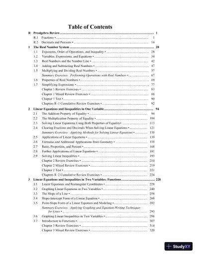 Solution Manual for Beginning Algebra, 13th Edition - Page 3 preview image