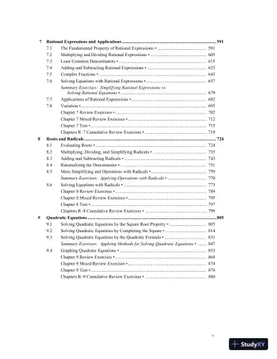 Solution Manual for Beginning Algebra, 13th Edition - Page 5 preview image