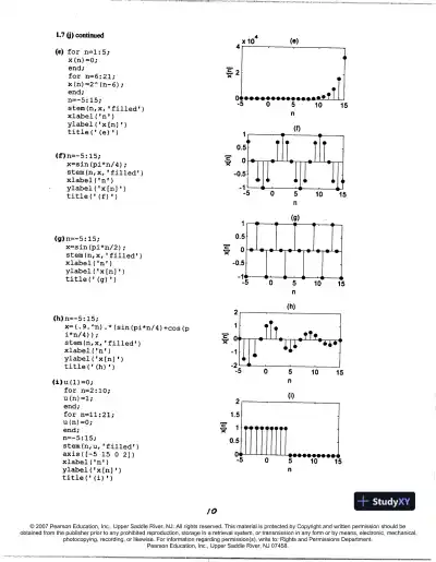 Solution Manual For Fundamentals Of Signals And Systems Using The Web And Matlab, 3rd Edition - Page 11 preview image