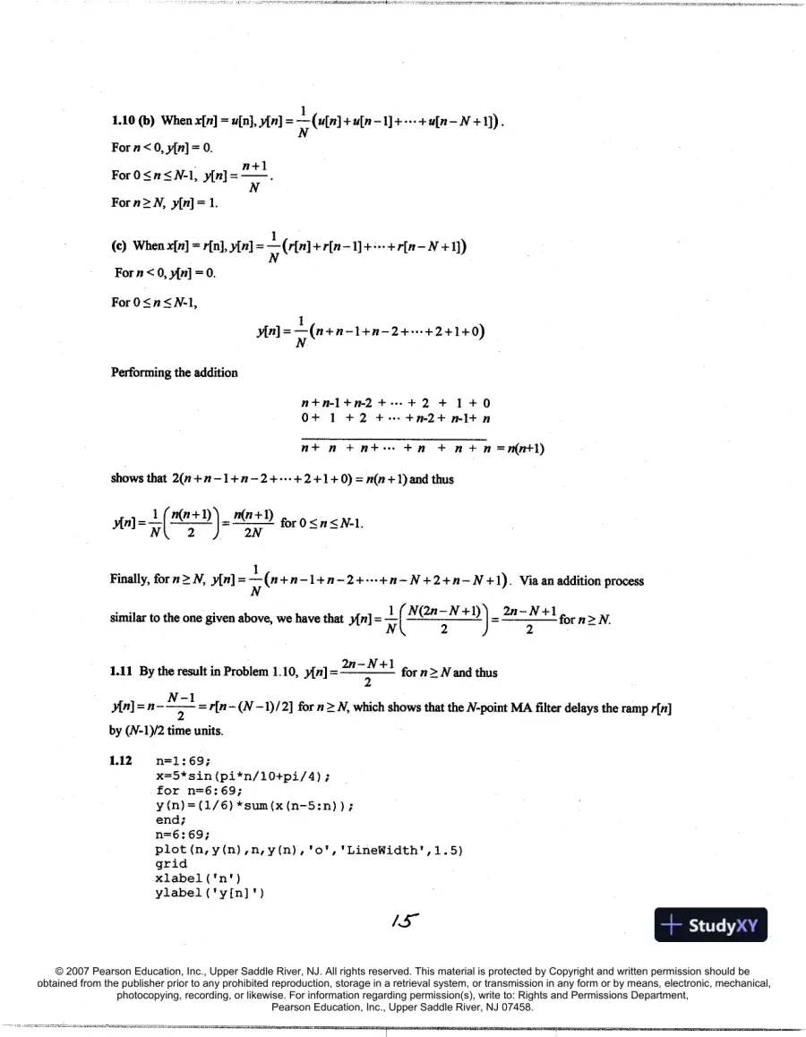 Solution Manual For Fundamentals Of Signals And Systems Using The Web And Matlab, 3rd Edition, page 16