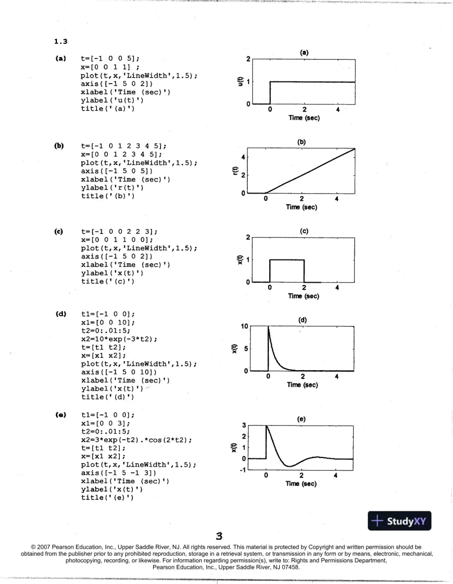 Solution Manual For Fundamentals Of Signals And Systems Using The Web And Matlab, 3rd Edition, page 4