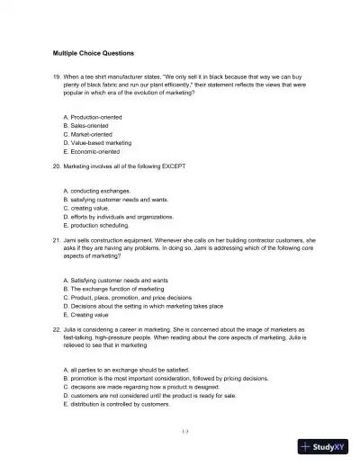 Test Bank For Marketing, 4th Edition - Page 4 preview image