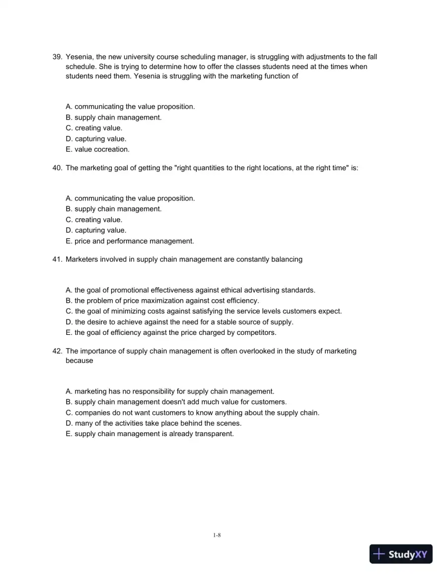 Test Bank For Marketing, 4th Edition, page 9