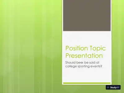 Should Beer Be Sold At College Sporting Events? - Page 1 preview image