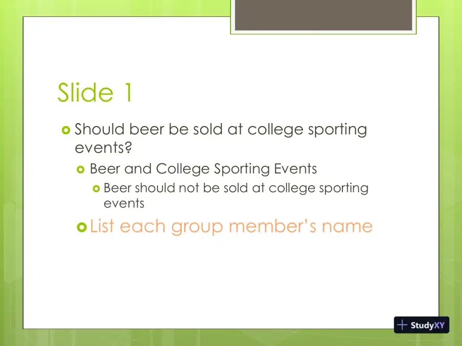 Should Beer Be Sold At College Sporting Events?, page 3