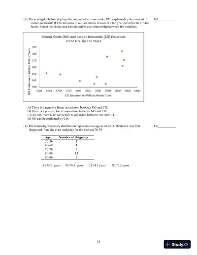 Test Bank for Biostatistics for the Biological and Health Sciences , 2nd Edition - Page 17 preview image