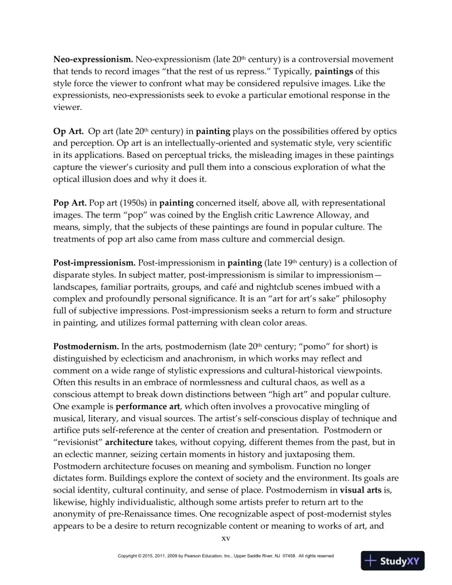 Perceiving The Arts: An Introduction To The Humanities, 11th Edition Test Bank, page 14