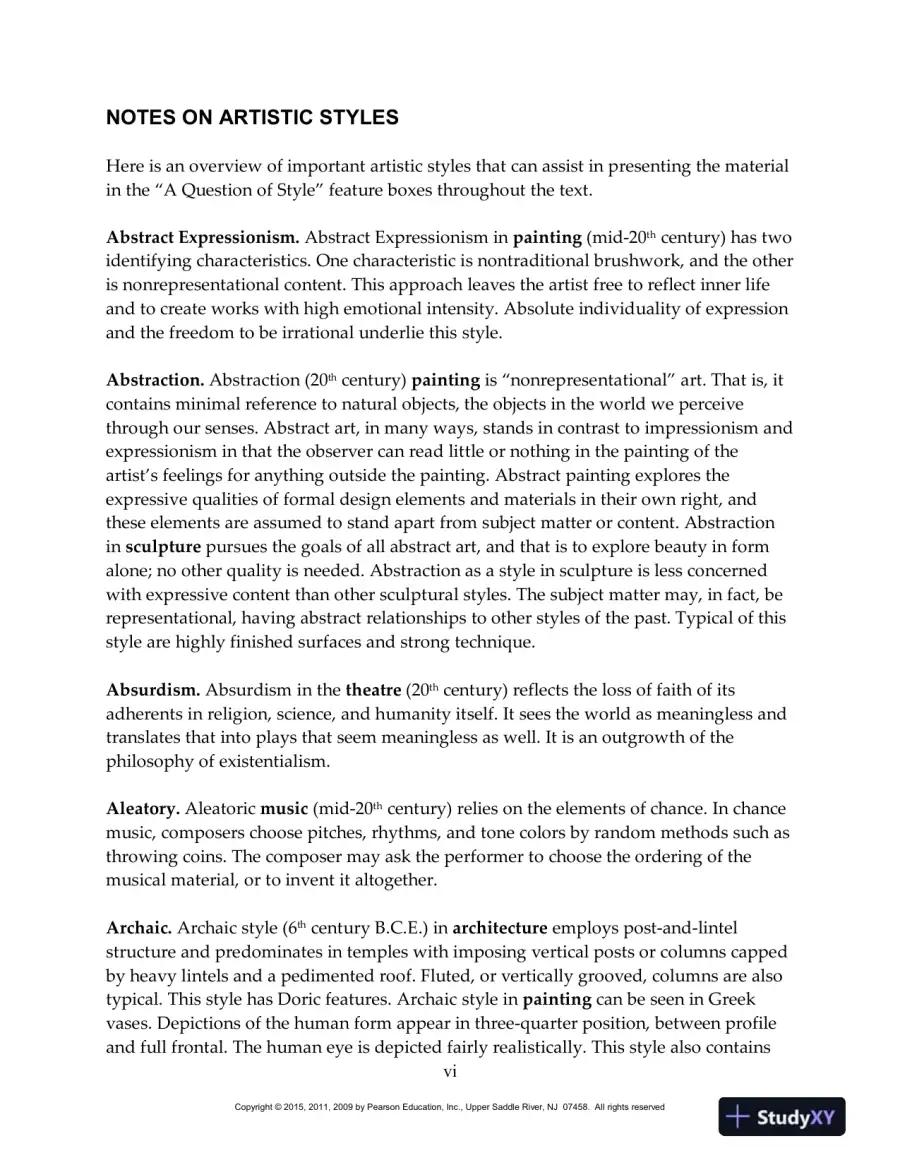 Perceiving The Arts: An Introduction To The Humanities, 11th Edition Test Bank, page 5