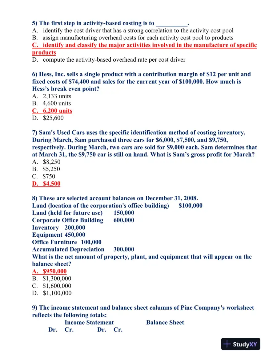 College Assignment: Comprehensive Business and Economic Concepts Assessment, page 3