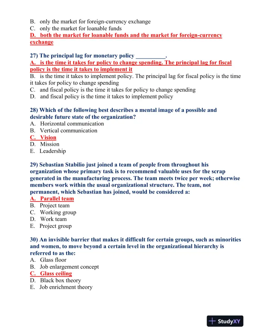 College Assignment: Comprehensive Business and Economic Concepts Assessment, page 7