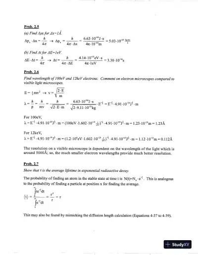 Solution Manual For Solid State Electronic Devices, 6th Edition - Page 13 preview image