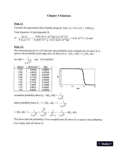 Solution Manual For Solid State Electronic Devices, 6th Edition - Page 16 preview image